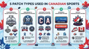 An infographic explaining different types of patches for youth, school, and communities