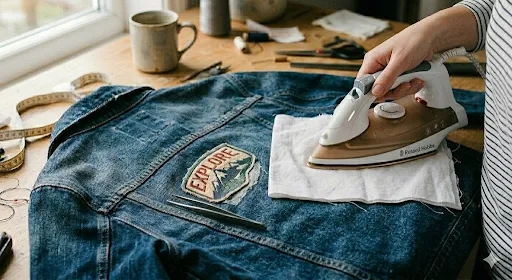 remove iron on patch from gear