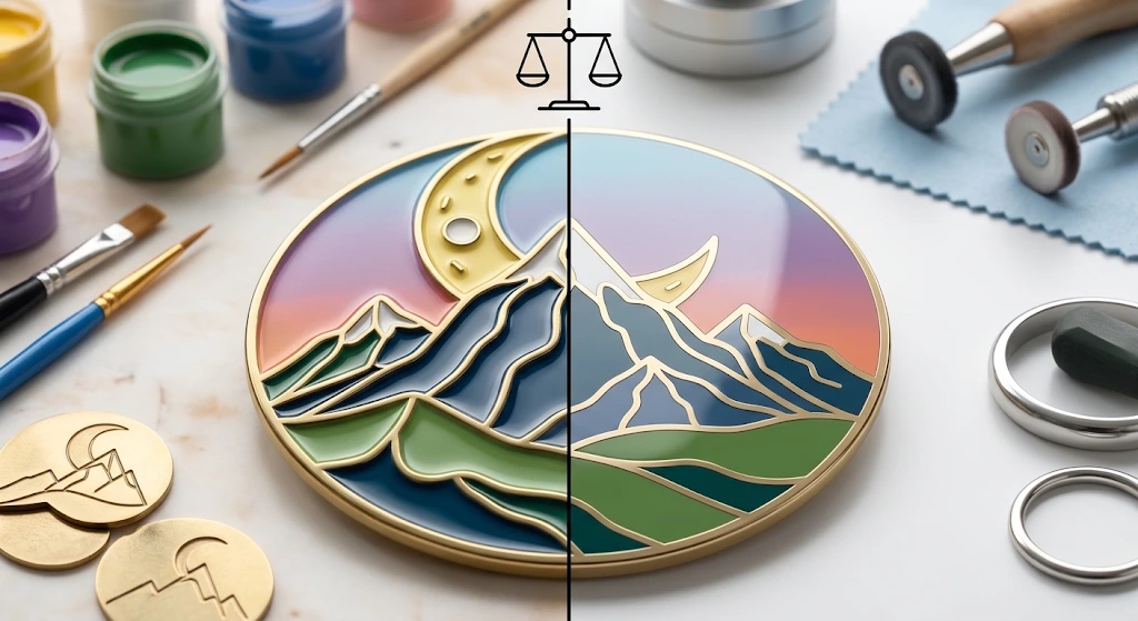 Soft vs Hard Enamel Pins